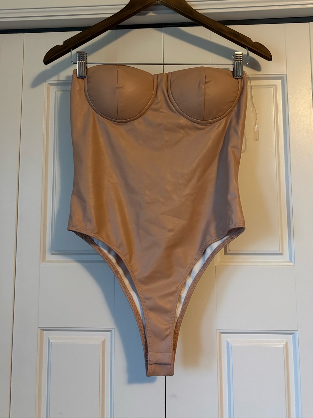 ☀️ Shinestar ☀️ faux leather bodysuit